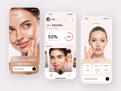 Skin Care Mobile App app design description mobile app make up mobile app marketplace app mobile app mobile skincare product details shopping cart skin care skincare skincare app skincare branding skincare detail skincare logo skincare marketplace ui