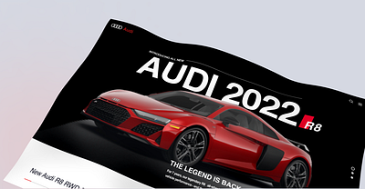 Audi Car Website Concept audi automobile car car information car selling website car website car website design rent car wevsite sports car