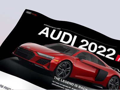 Audi Car Website Concept audi automobile car car information car selling website car website car website design rent car wevsite sports car