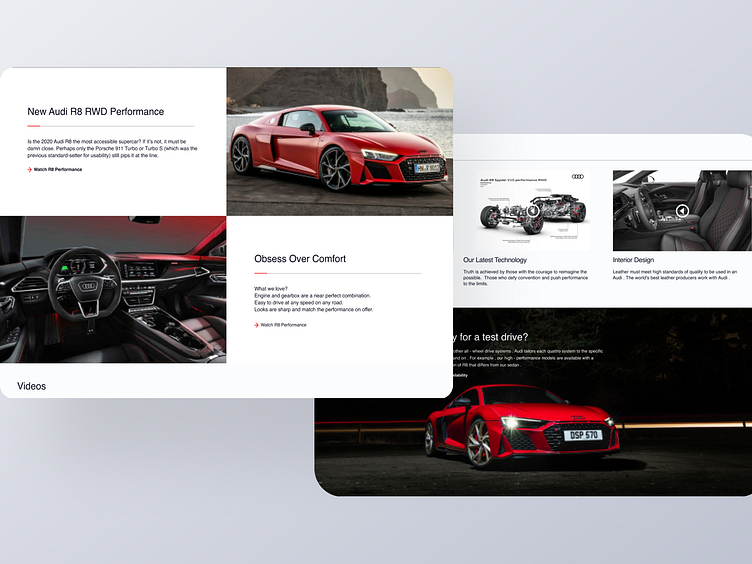 Posters for Audi Sport R8 mailing :: Behance