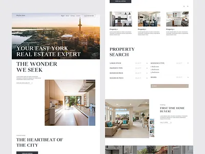 Skyline Keys – Real Estate Website Homepage Design agent portfolio branding clean ui design graphic design home buying illustration logo minimal design property website real estate real estate website realtor website typography ui uiux design ux vector web design website