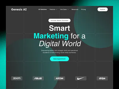 AI Digital Marketing Website UI Design ai marketing agency website best web ui digital agency website ui digital marketing web ui digital marketing website ui figma designer figma ui designer figma web ui landing page ui landing page ui design marketing uiux marketing website ui ui uiux design ux web ui