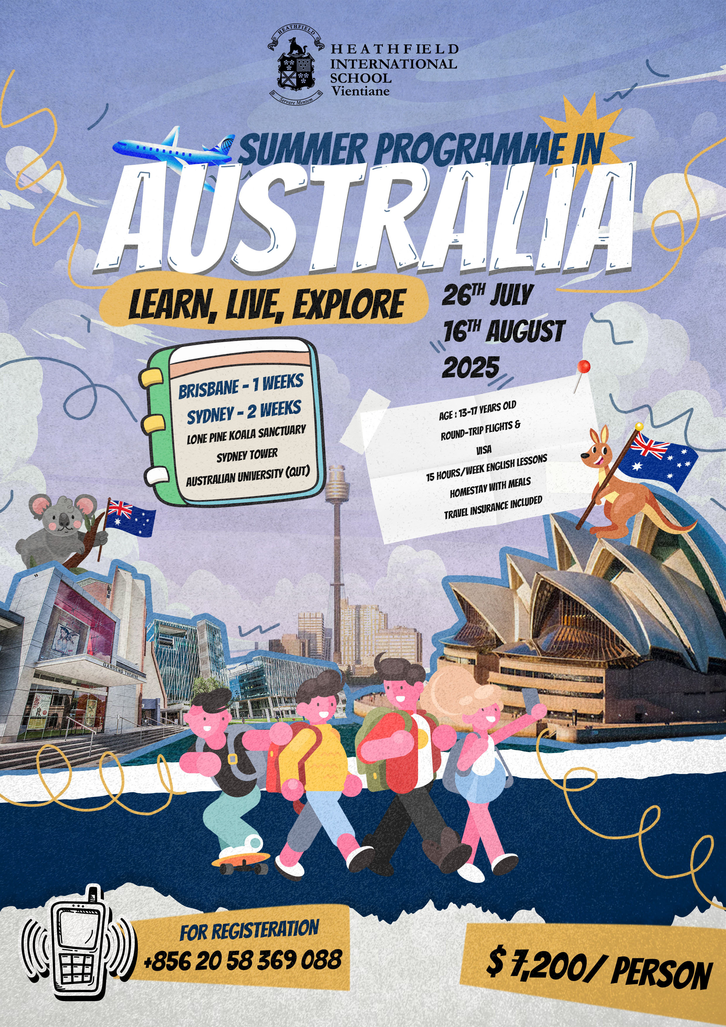 Heathfield International School Vientiane - Ads designs animation graphic design motion graphics