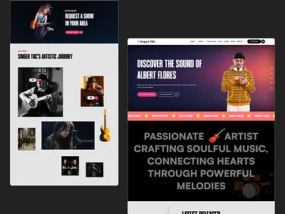 SingerX TNC - Music & Audio Website Template agency website audio website template business website music audio website template music industry and promotion music templates musician template musician webflow template templates webflow template webflow templates