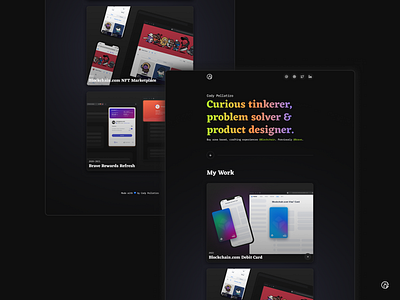 Portfolio Revamp brand branding design logo mybrand ui webdesign