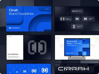 Brand Identity System for a Fintech Security Platform brand book brand guidelines brand identity brand visual branding fintech logo logo book logo design logotype outcrowd security visual identity