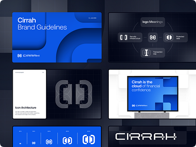 Brand Identity System for a Fintech Security Platform brand book brand guidelines brand identity brand visual branding fintech logo logo book logo design logotype outcrowd security visual identity