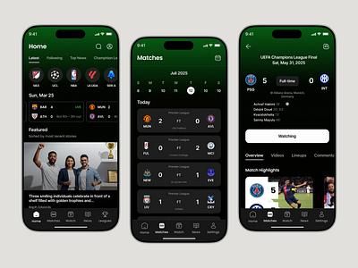 Live Score Football Mobile App app betting clean design fitness football interface live football live score match mobile app mobile app screen design modern news premier league product design scoreboard soccer sport uiux