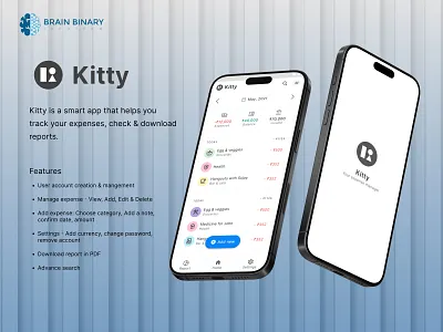 Kitty Expense Manager – Budget & Finance Tracker UI budget app expense manager finance app ui mobile ui kit