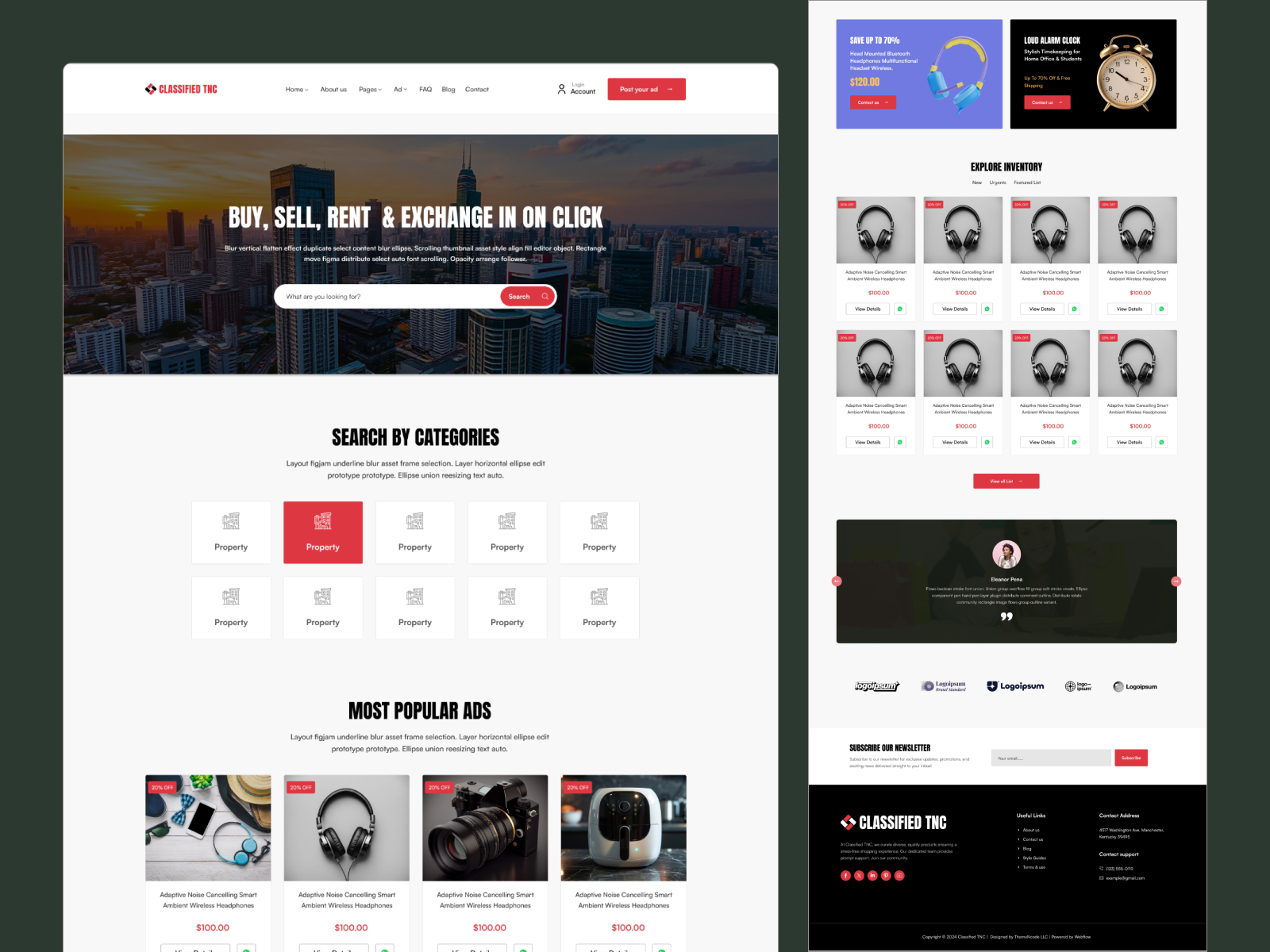 Example of E Commerce Store UI UX Design