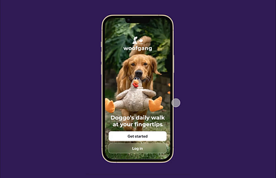 woofgang: Doggo Walking App app components mobile persona product design prototype style guide ui user flow user testing ux visual design