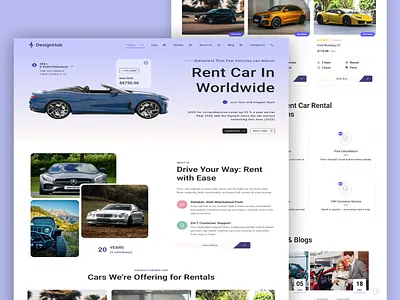 Car Rental Website animation automotivedesign autorental carrental carrentaluidesign carrentalwebsite designinspiration dribbble dribbbleshot figma interface landingpage luxury car redesign rentalapp responsivedesign ui uxdesign webdesign websitedesign