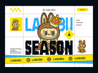 $LABUBU - crypto meme mem token art blockchain crypto cryptocurrency illustration landing page meme meme coin meme coin design meme coin landing page meme coin website meme landing page meme token memecoin website solana token trend ui uidesign website