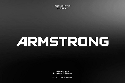 Armstrong Display armstrong display display font display type extra bold futuristic header font modern font sans serif typeface science fiction thumbnail typeface