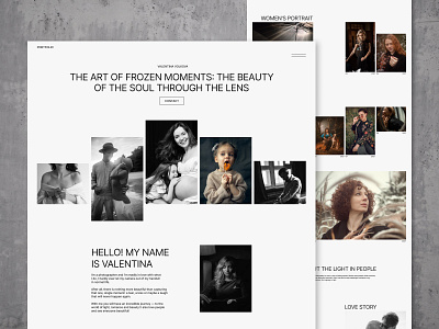 Minimal Black & White Photography Website creativedirection design fashionstore figmadesign landingpage minimaldesign portfolio ui ux webdesign