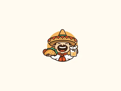 Partycos graphic design illustration logo mexico party pictorial mark tacos