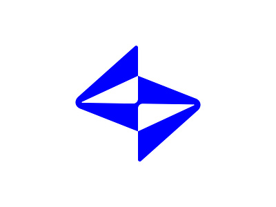 S abstract monogram abstract ai arrows branding digital direction fintech icon left and right logo mark monogram power s star strong tech technology trade