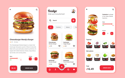 Foodgo – Modern Food Delivery App UI app foodapp ui