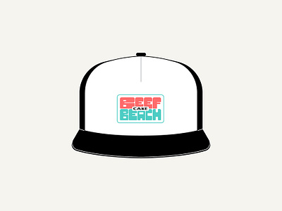 Beefcake Beach: Classic Snapback Vol. IV apparel badge design badge logo beach bodybuilder branding crocodile florida graphic design gym hat logotype merchandise monogram monoline retro retro branding surfing tshirt vintage illustration