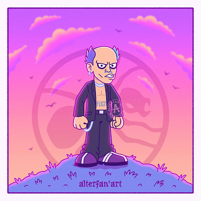 KEITH FLINT alterfan alterfan art artist breakbeat cartoon cartoons character electronic music illustration keith flint the prodigy theprodigy