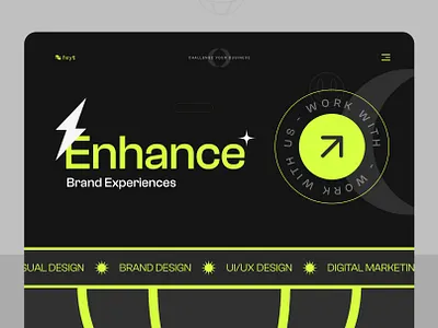 Agency Website branding design ui ux ux daily ui dailyui daily web