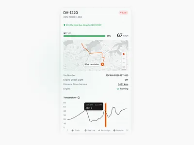 Tracking Sidepanel charts clean data delivery design interface map metrics minimal modal overlay saas settings sidebar tracking ui ui design ux ux design web