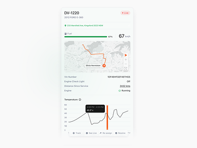 Tracking Sidepanel charts clean data delivery design interface map metrics minimal modal overlay saas settings sidebar tracking ui ui design ux ux design web
