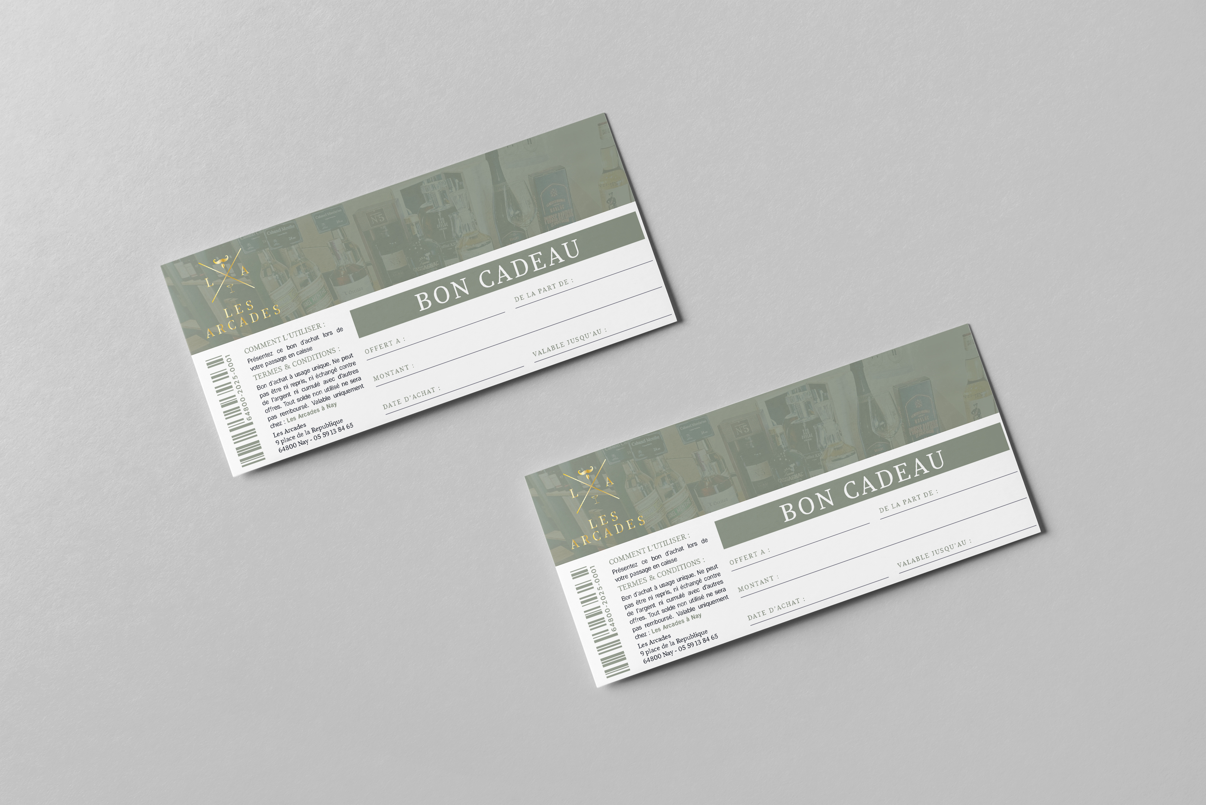 Bar Voucher design graphic design