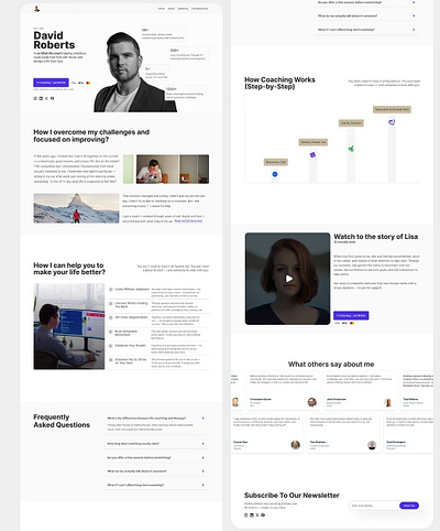 A personal Branding website for a coach / consultant. 3d animation app branding design graphic design illustration logo motion graphics ui