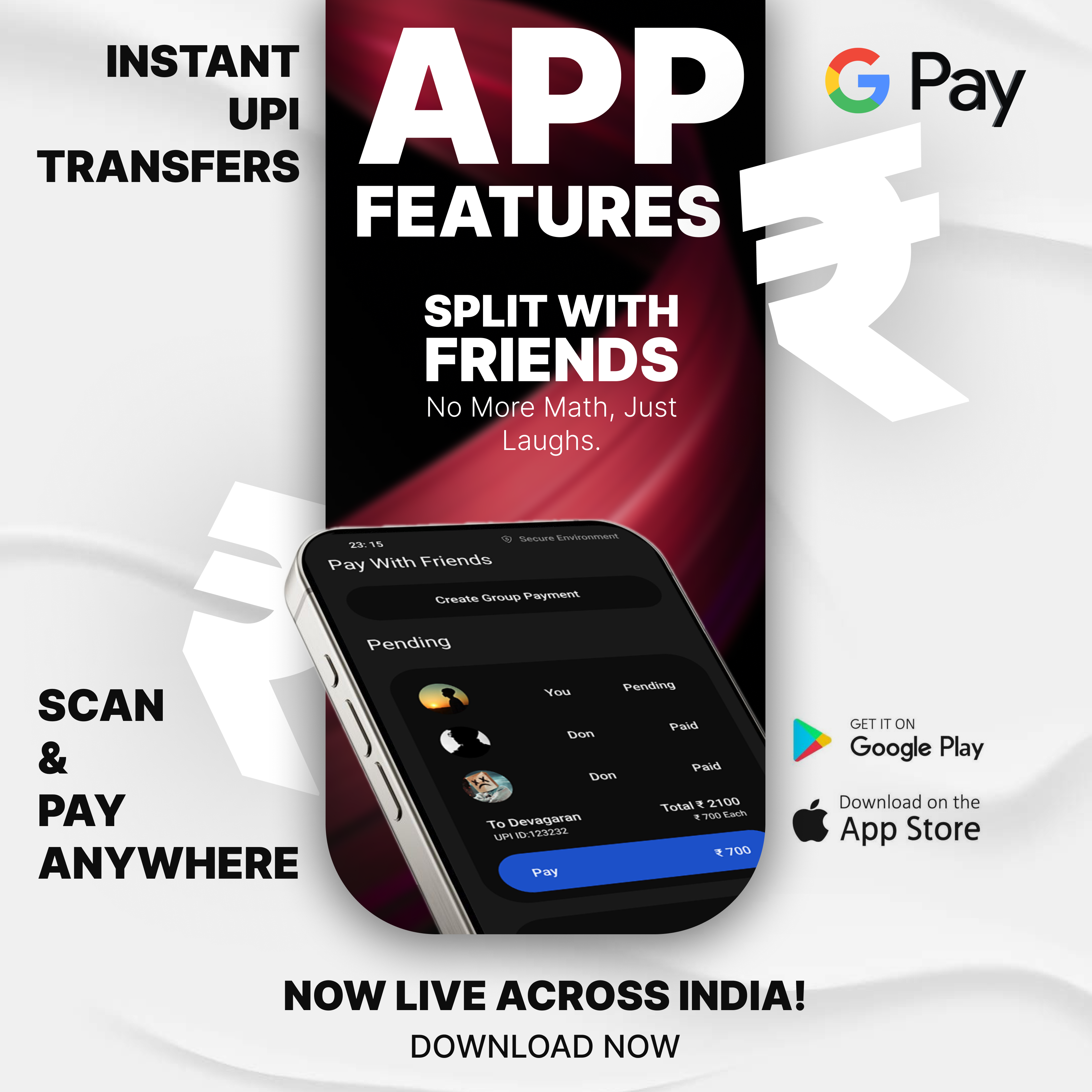 Google Pay (GPay) Redesign – Modern UI/UX Concept for Mobile Pay creative direction design figmadesign modern ui ux visual design