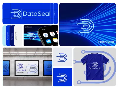 DataSeal – Modern Technology “D” Logo & Branding for Cybersecuri ai logo branding cybersecurity logo d letter logo data protection logo digital innovation futuristic logo gradient logo letter logo logo logo design logodesign logos minimalist modern logo design software company logo tech branding technology logo