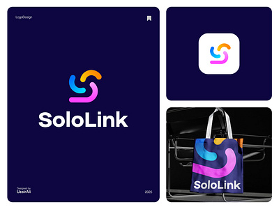 Letter S and connectivity logo design concept blue brand identity branding collaboration connectivity logo gradient logo graphic design join letter s link logo logo design minimal modern people s logo saas logo technology vibrant