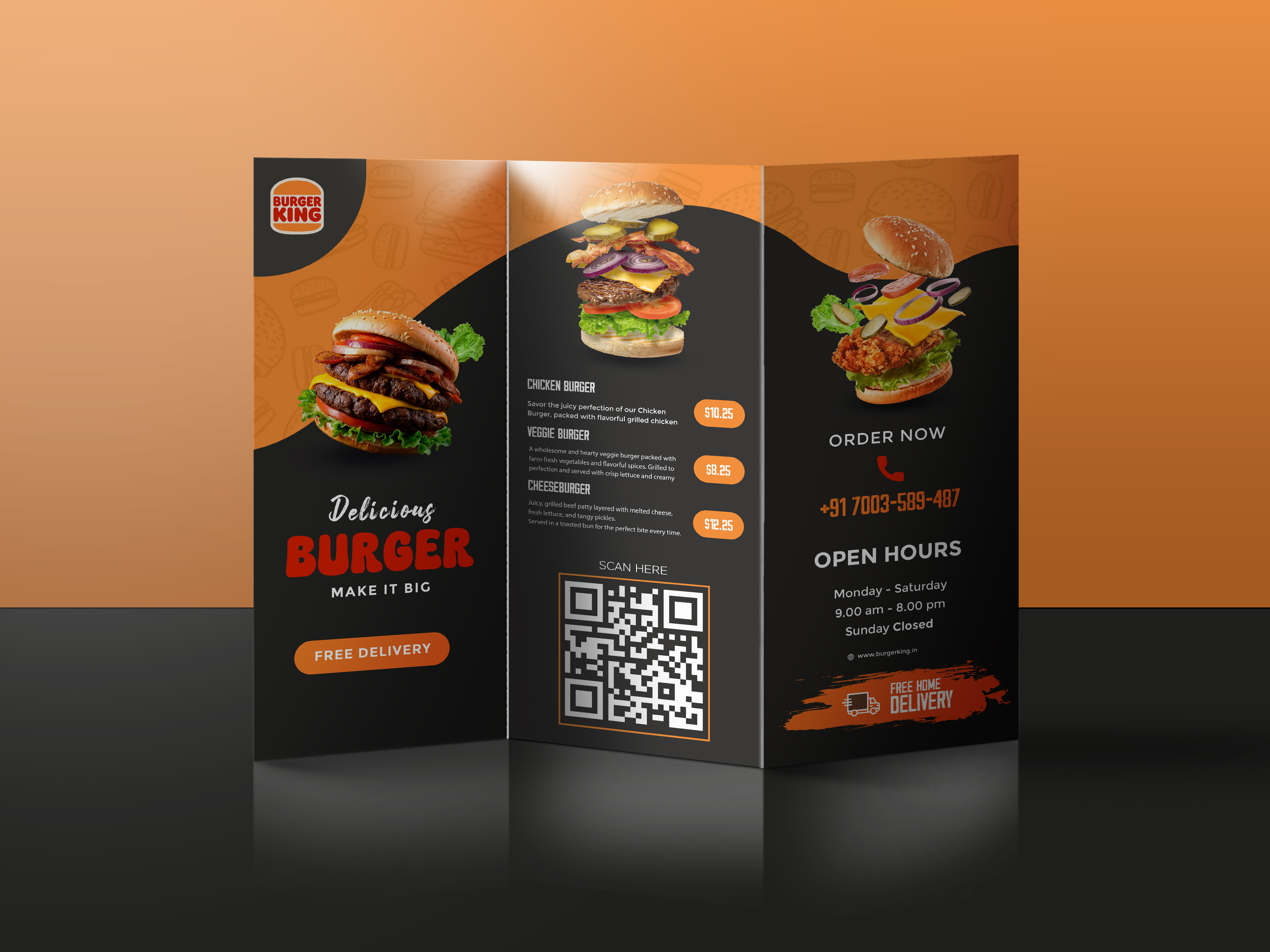 Burger King | Brochure Design branding brochure design brochure template burger branding design graphic design logo