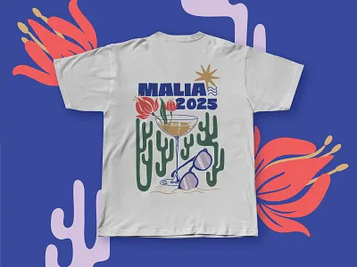 TShirt design - Boat guests alpes maritimes coastal floral flower graphic design illustration malia ocean sea summer t shirt tshirt design