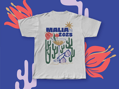 TShirt design - Boat guests alpes maritimes coastal floral flower graphic design illustration malia ocean sea summer t shirt tshirt design