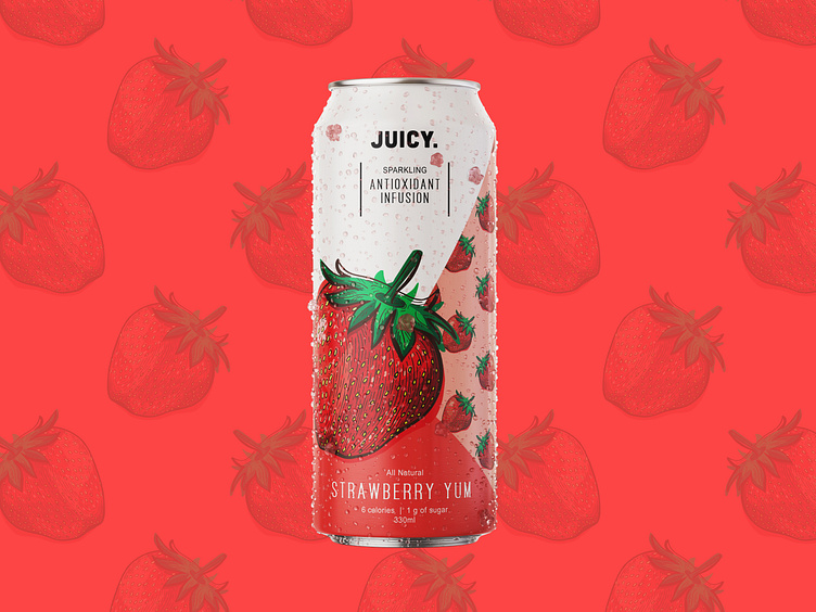 Strawberry Antioxidant Infusion Water by Juicy by Hoot Design Studio on ...