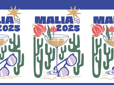 TShirt design - Boat guests alpes maritimes coastal floral flower graphic design illustration malia ocean sea summer t shirt tshirt design