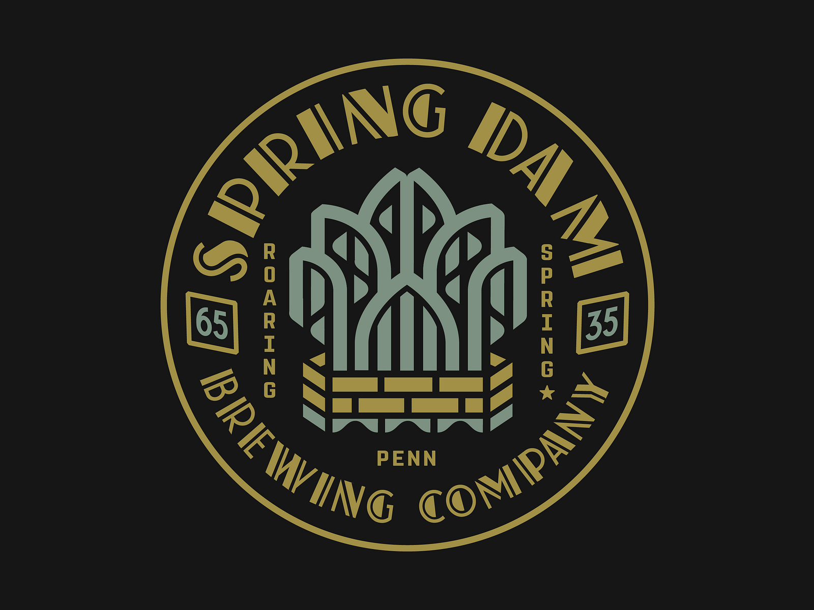 Spring Dam Brewing Company by Arch.Creative.Co on Dribbble