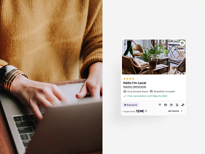Travel Point — Hotel Card animation best web design design modern website ui uiux user interface ux web design website ui