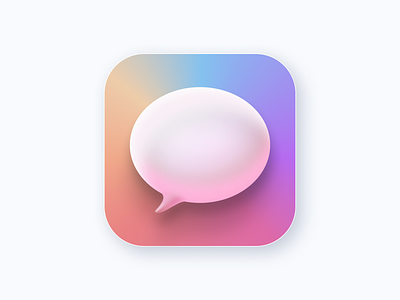 Apple macOS Messages Icon 3d app design apple branding design figma icon design illustration logo macos macos icon messages app product design skeuomorphism ui ux vector
