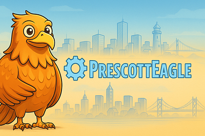 🎨 Name: PrescottEagle 🏢 Studio Name: Stallion Studio LTD 2d design branding design eage graphic design illustration open for commission prescotteagle stallion studio limited twitch banner