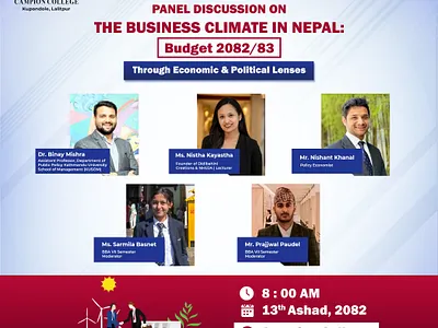 Panel Discussion social media post and standee graphic design