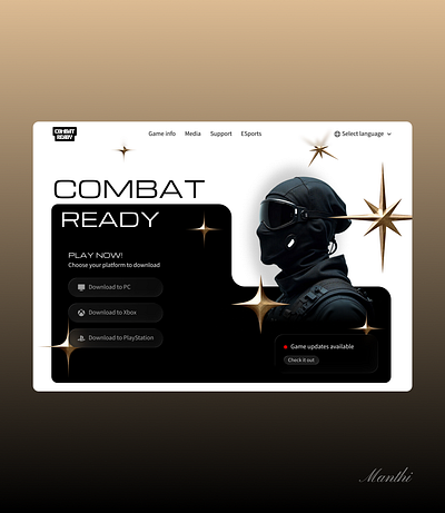 E-sport Website 3d branding gaming graphic design ui