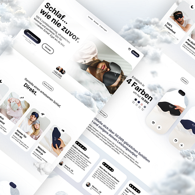 Sleep Like Never Before – Website Concept for Premium Sleep Mask