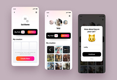 Cat Magic - Profile · 2024 App Store · Independent & Original UI app cat design illustration mobile pm ui ux