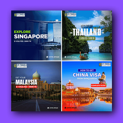 Here are some minimal and creative posters branding china visa graphic design maaysia visa minimal poster design singapore thaiand trave poster design travel typography
