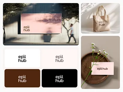 EPIL HUB | Epilation Studio Logo beauty salon beauty studio brand identity branding epilation graphic design identity logo logotype ui