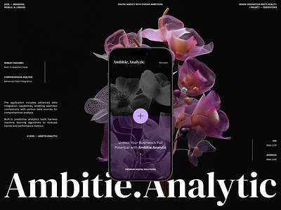 Ambitie.Agency — Mobile (&) Design. agency analytics app brand brand identity branding business businesses campaign content content strategy design digital digital agency marketing mobile app mobile design seo ui ux