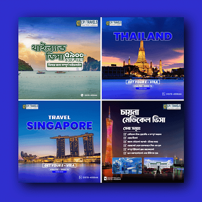 Creative visa poster design collections branding design graphic design illustration logo minimal poster design template design tour poster design travel poster design typography vector