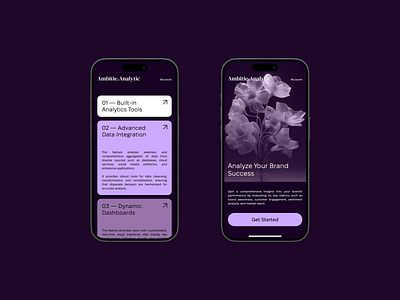 Ambitie.Agency — Mobile (&) Design. agency analytics app brand brand identity branding business businesses campaign content content strategy design digital digital agency marketing mobile app mobile design seo ui ux